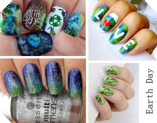 Earth Day nails
